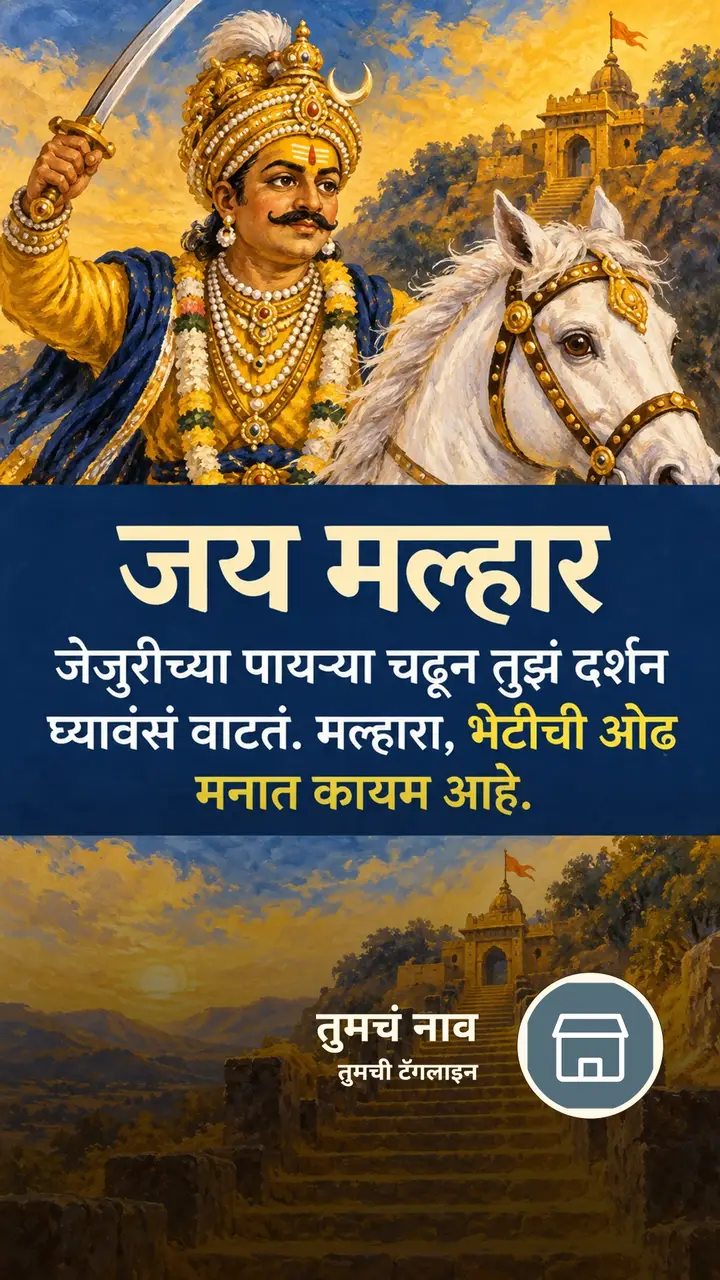 जय मल्हार - जेजुरीच्या पायऱ्या चढून तुझं दर्शन - Bhakti Image, डोंगर, खंडोबा