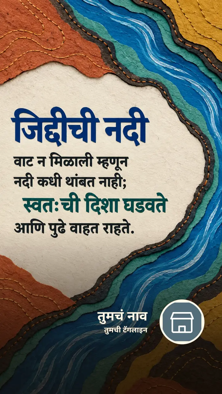 जिद्दीची नदी - Motivation Image, डोंगर, नदी