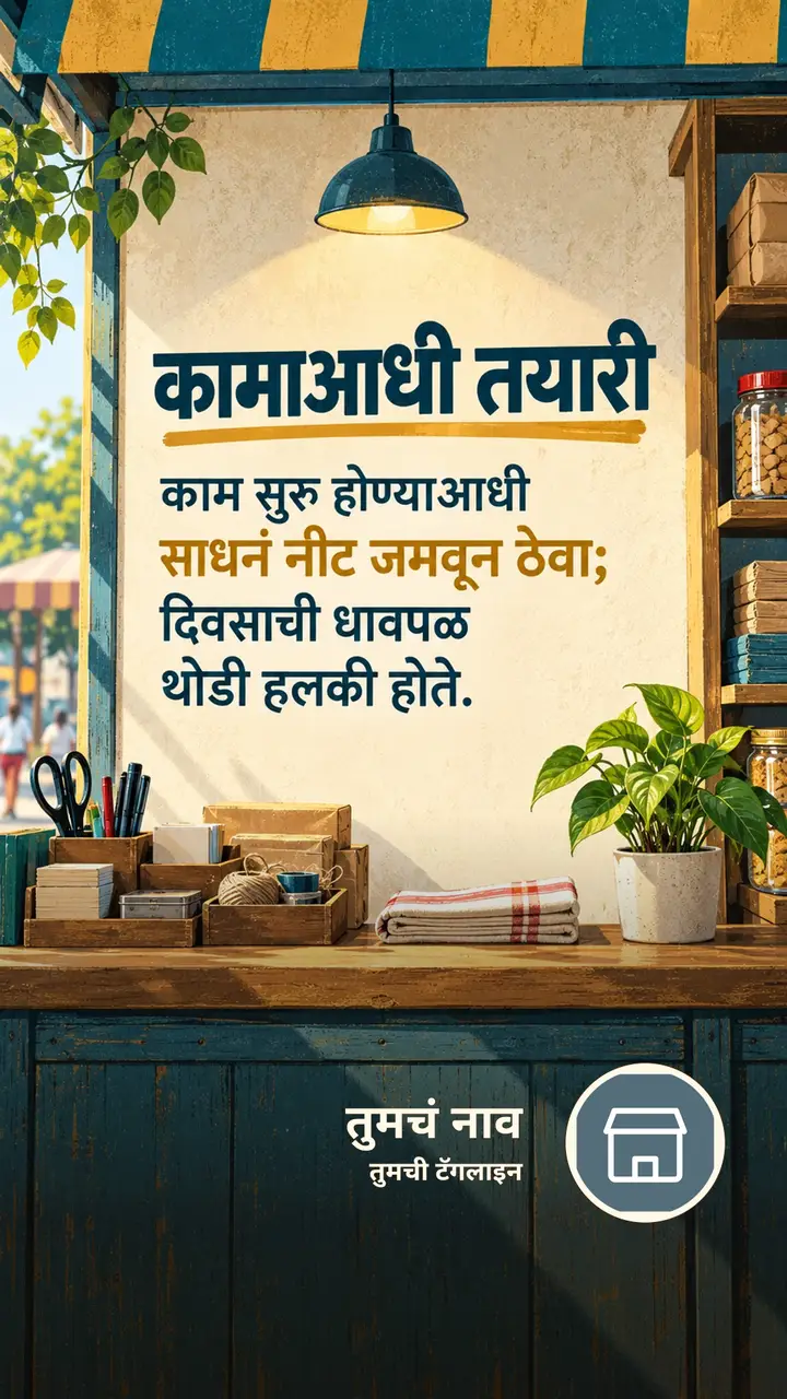 कामाआधी तयारी - Motivation Image, निसर्ग, गाव