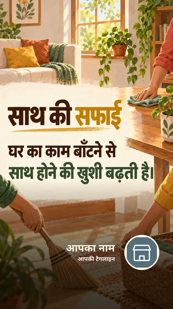 साथ की सफाई - Suvichar Image, प्रकृति, परिवार