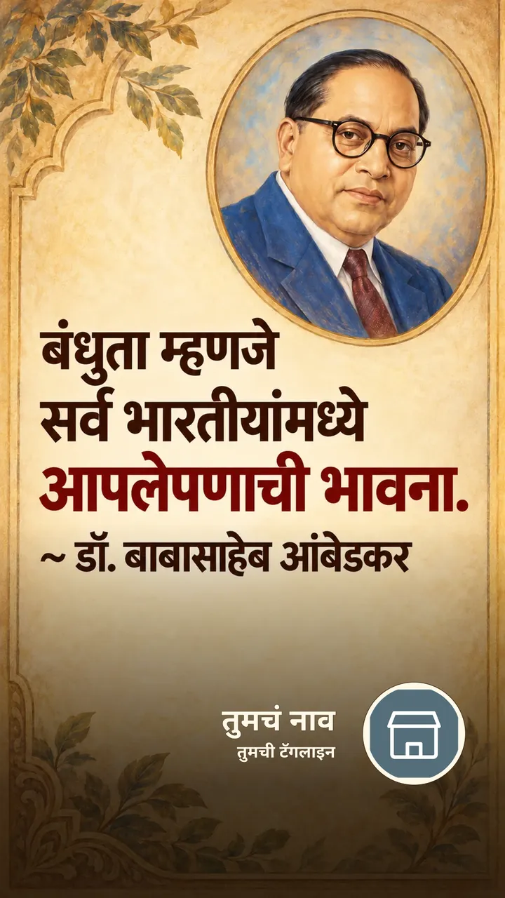 बंधुता म्हणजे - Suvichar Image