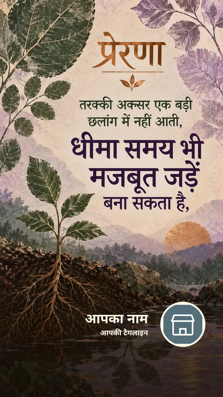 प्रेरणा - तरक्की अक्सर एक बड़ी छलांग में नहीं आती, - धीमा समय भी - Motivational Image, प्रकृति, पहाड़