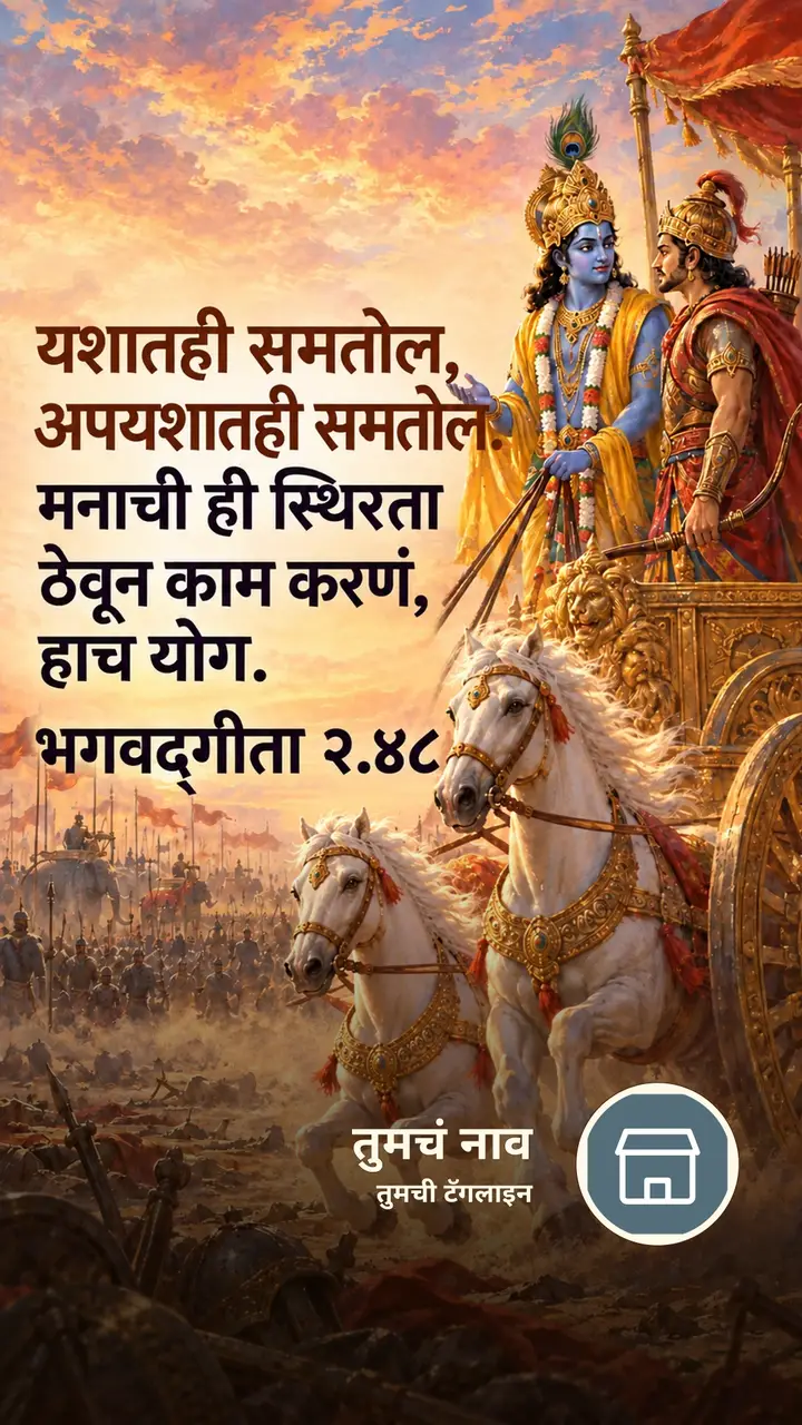 यशातही समतोल, - Bhakti Image, कृष्ण