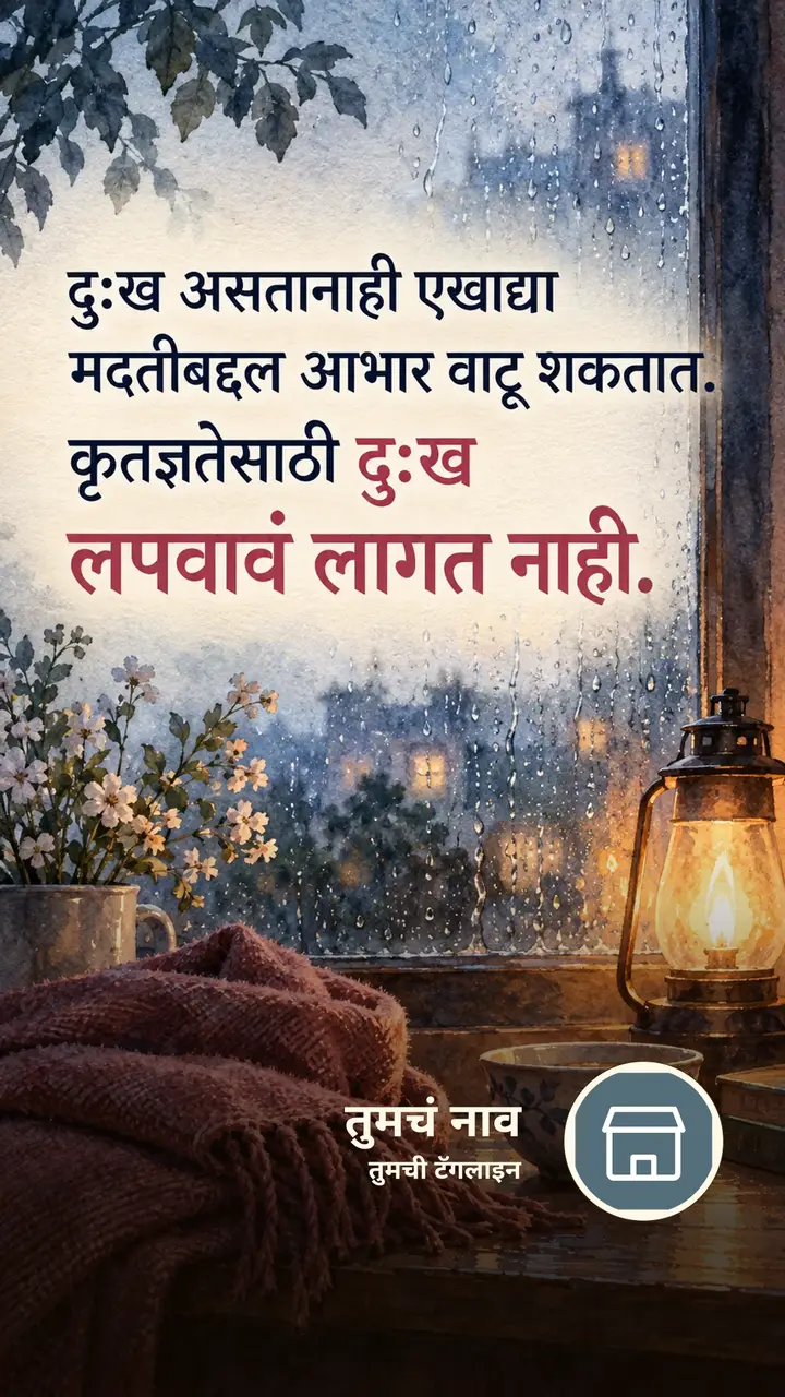 दुःख असतानाही एखाद्या - Suvichar Image, निसर्ग, पाऊस