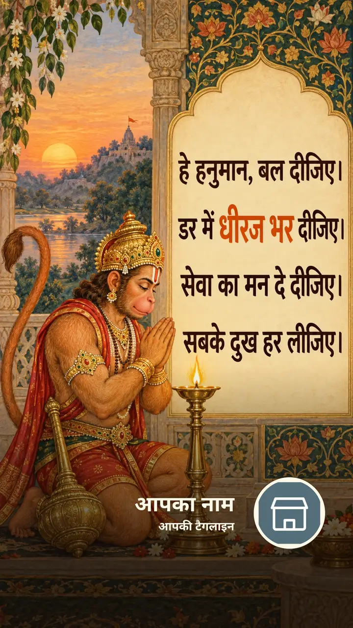 हे हनुमान, बल दीजिए। - Bhakti Image, हनुमान