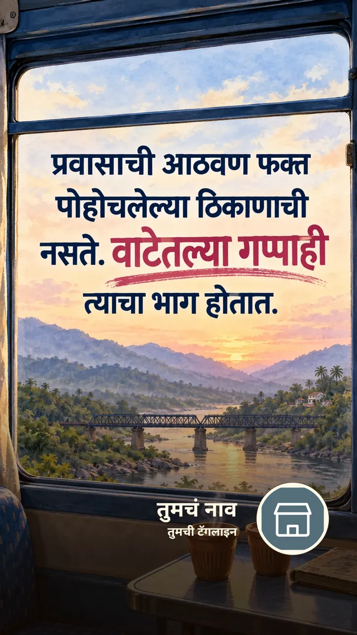 प्रवासाची आठवण फक्त - Suvichar Image, फुलं, निसर्ग