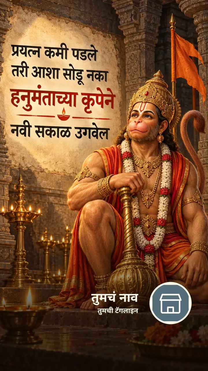 प्रयत्न कमी पडले - Bhakti Image, हनुमान