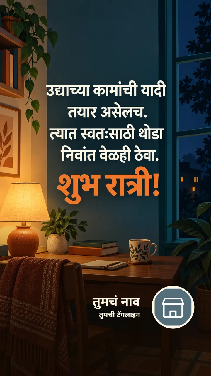 उद्याच्या कामांची यादी - Shubh Ratri Image