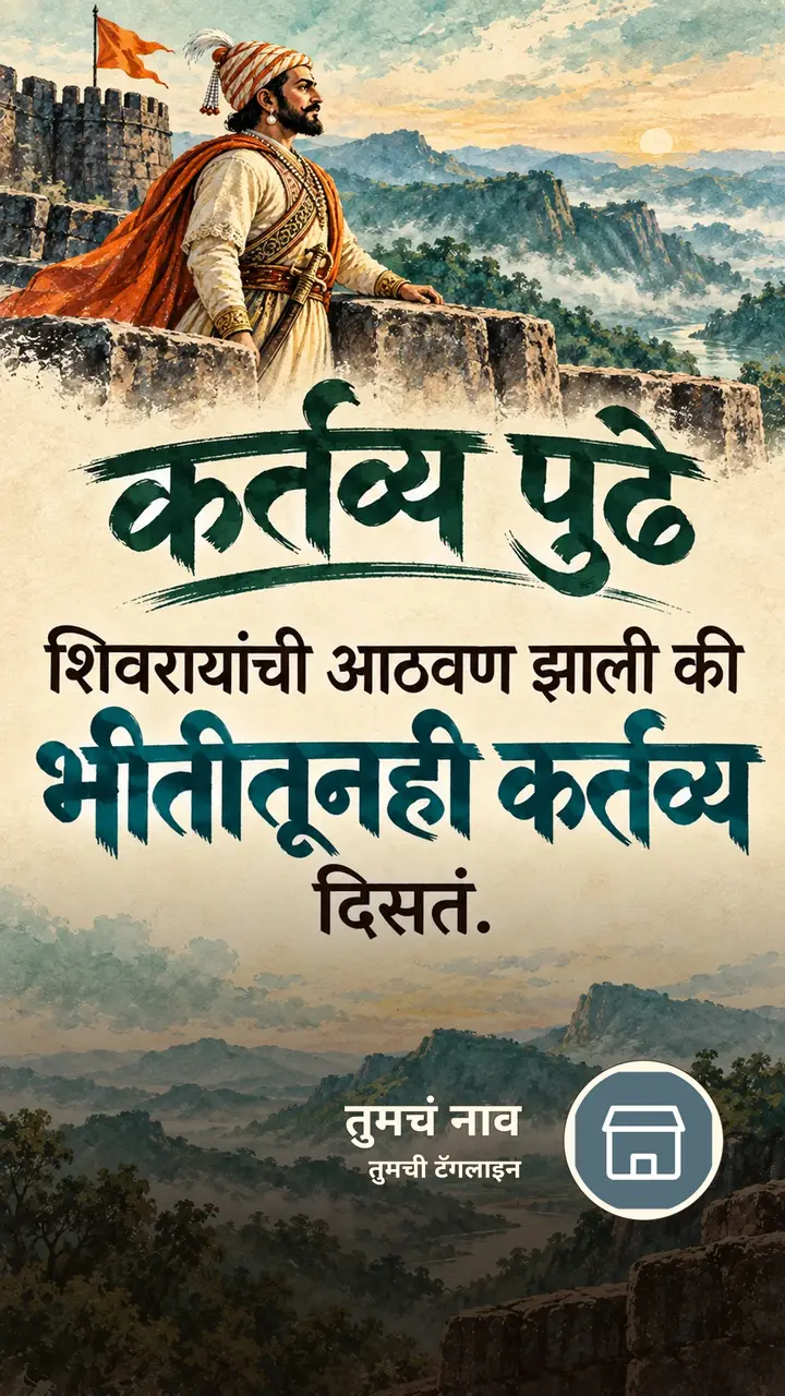 कर्तव्य पुढे - Motivation Image