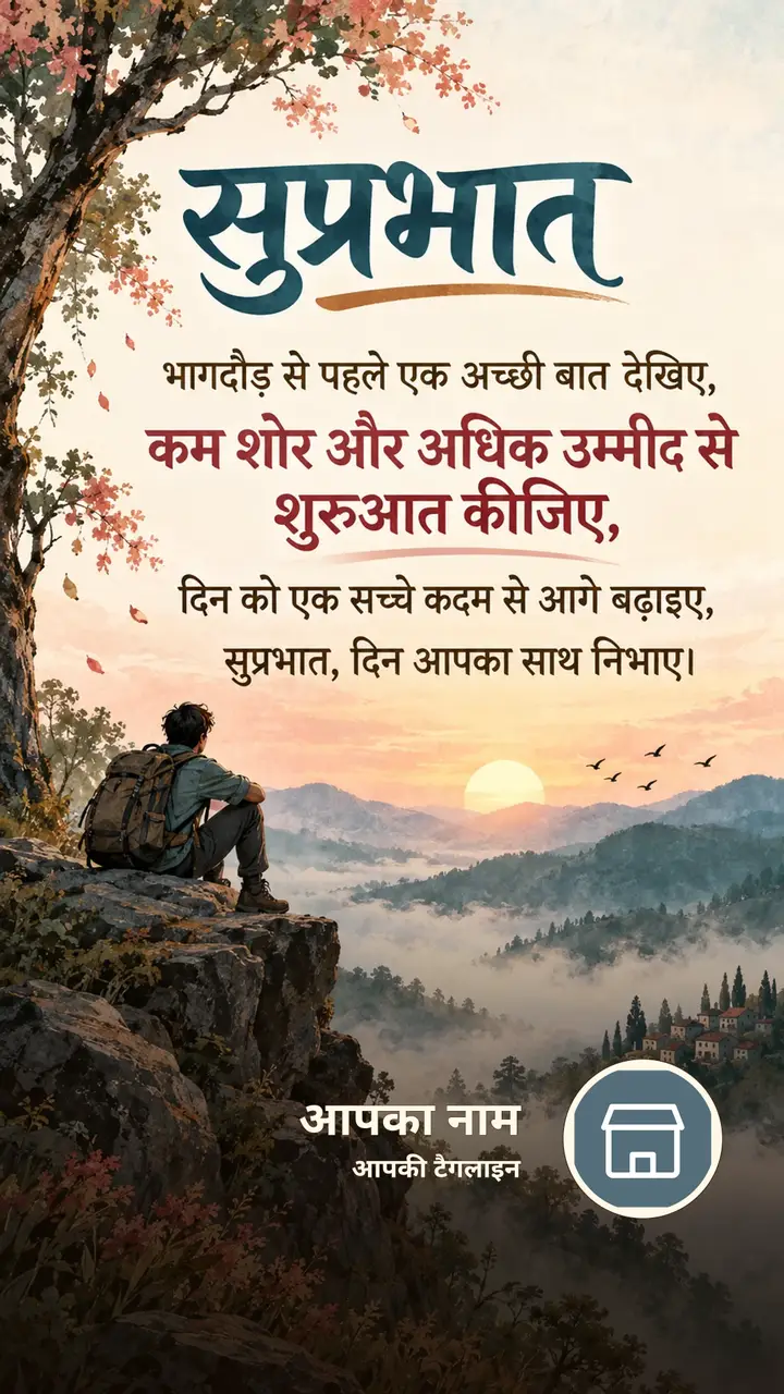 सुप्रभात - भागदौड़ से पहले एक अच्छी बात देखिए, - कम शोर और अधिक - Suprabhat Image, फूल, सूर्योदय, प्रकृति