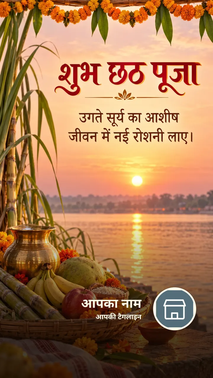 शुभ छठ पूजा - Festival Image, फूल, प्रकृति