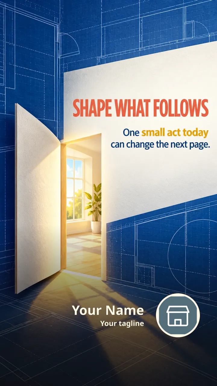 SHAPE WHAT FOLLOWS - Quote Image