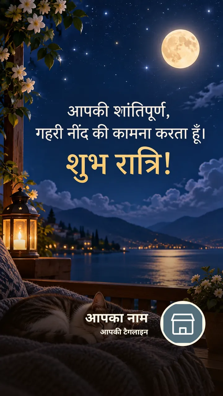 आपकी शांतिपूर्ण, - Shubh Ratri Image, चाँद, तारे