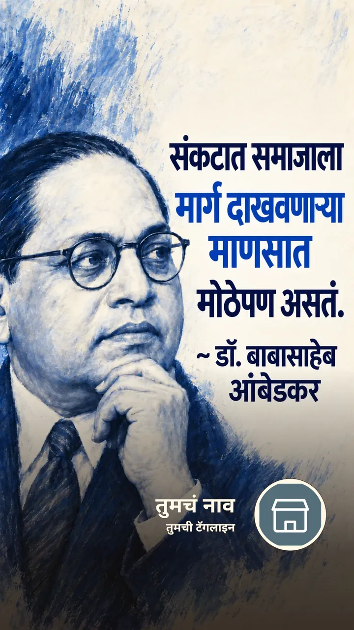 संकटात समाजाला - Suvichar Image