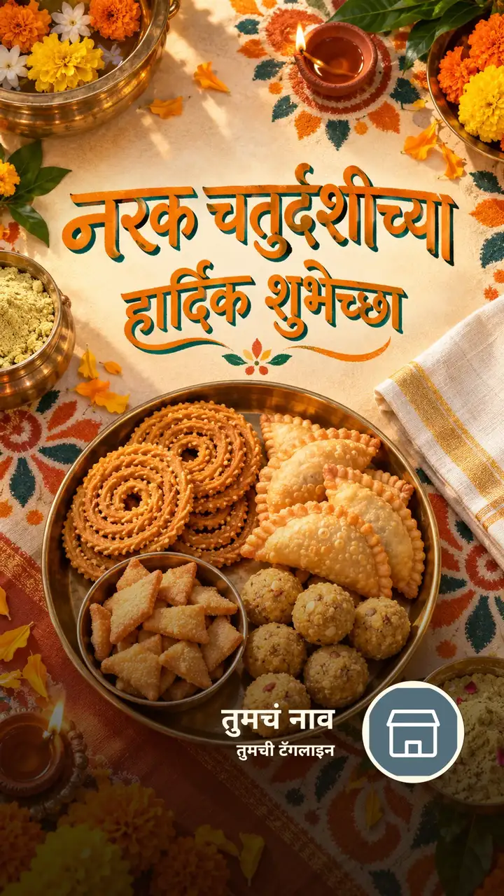 नरक चतुर्दशीच्या हार्दिक - Festival Image, फुलं, गुलाब, कमळ, निसर्ग, दिवा