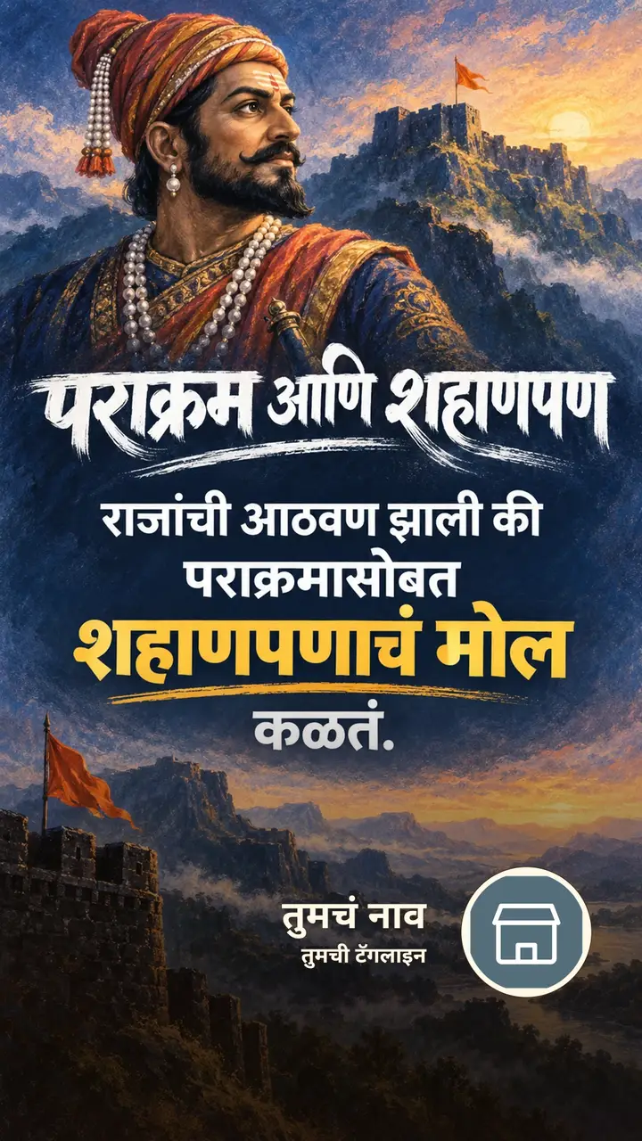 पराक्रम आणि शहाणपण - Motivation Image