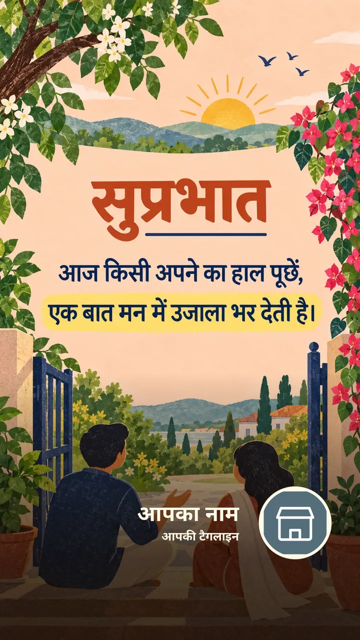 सुप्रभात - आज किसी अपने का हाल पूछें, - Suprabhat Image, प्रकृति, जोड़ा