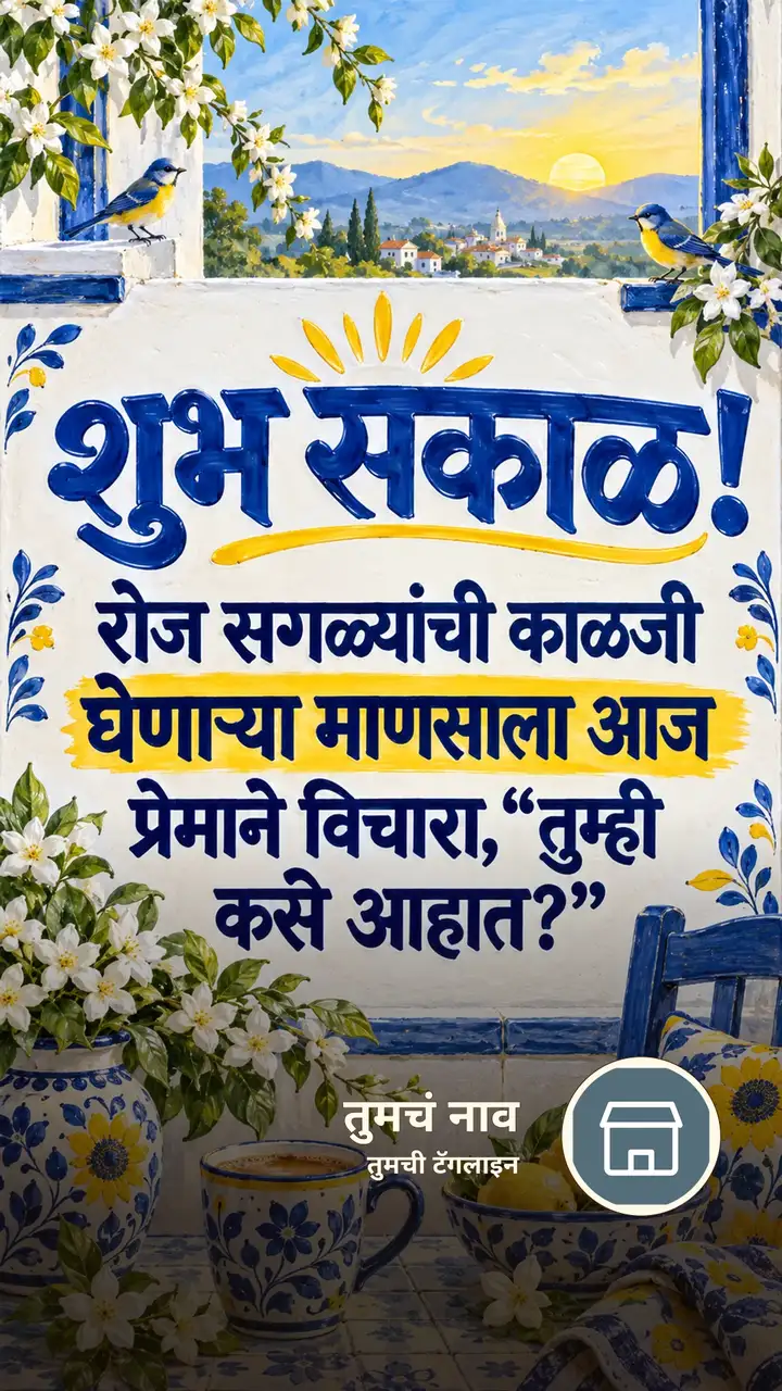 शुभ सकाळ! - रोज सगळ्यांची काळजी - Shubh Sakal Image, फुलं, पक्षी