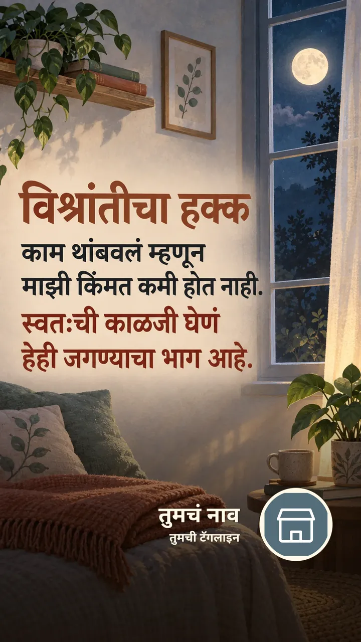 विश्रांतीचा हक्क - Suvichar Image, निसर्ग