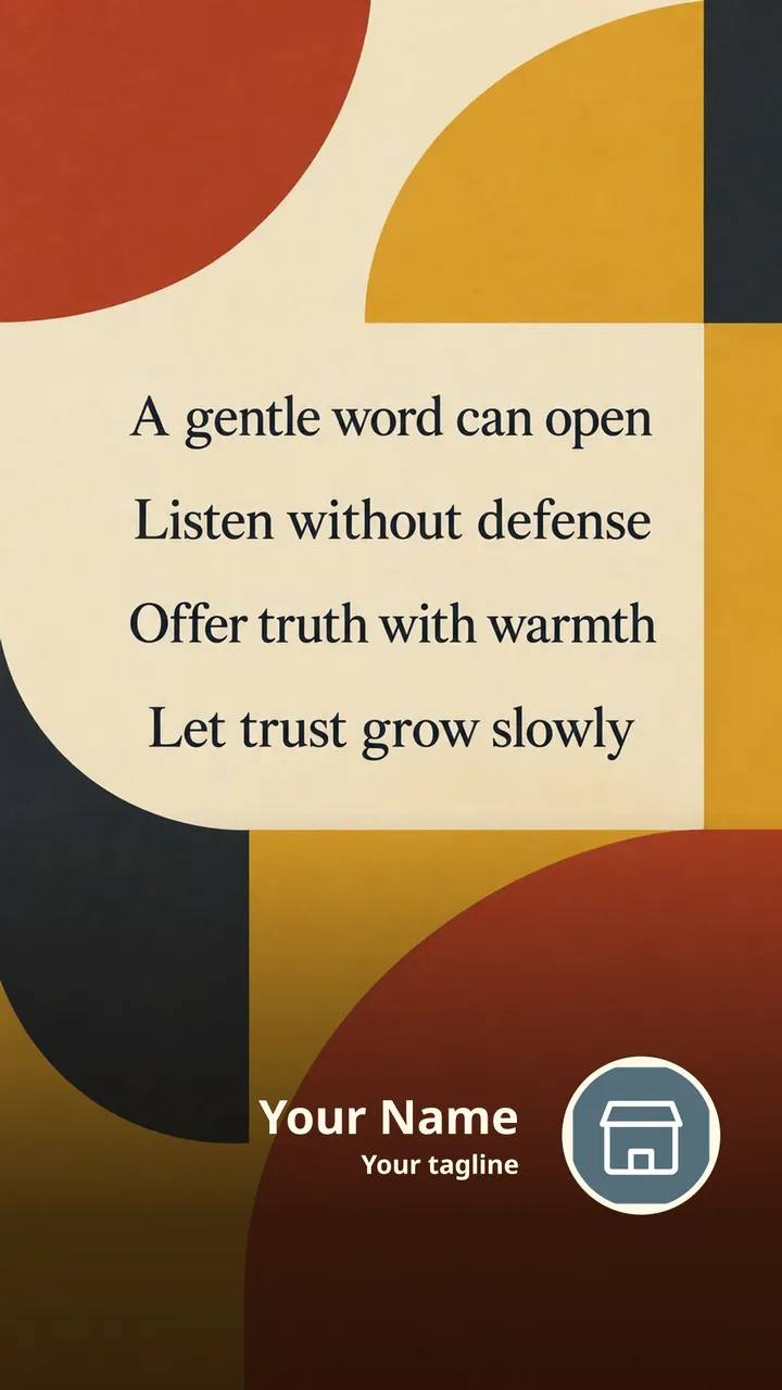 A gentle word can open - Quote Image