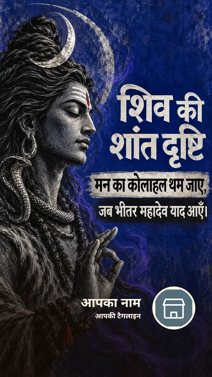 शिव की शांत दृष्टि - Bhakti Image, शिव