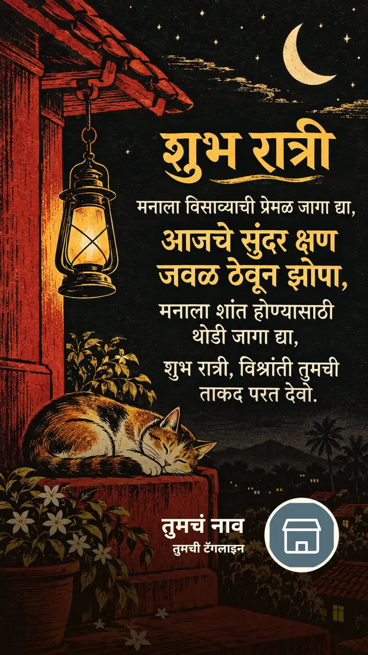 शुभ रात्री - मनाला विसाव्याची प्रेमळ जागा द्या, - आजचे सुंदर क्षण जवळ - Shubh Ratri Image, चंद्र, चांदण्या, मेणबत्ती