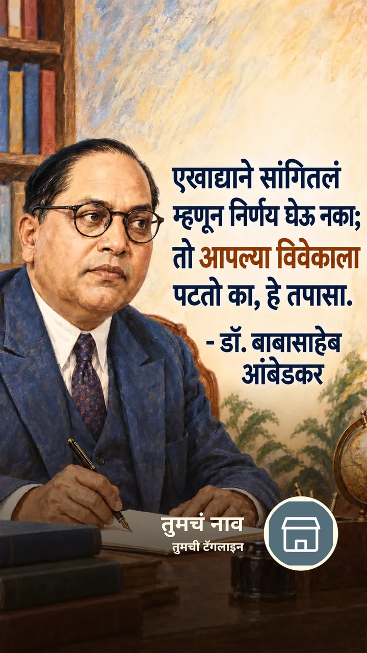 एखाद्याने सांगितलं - Suvichar Image