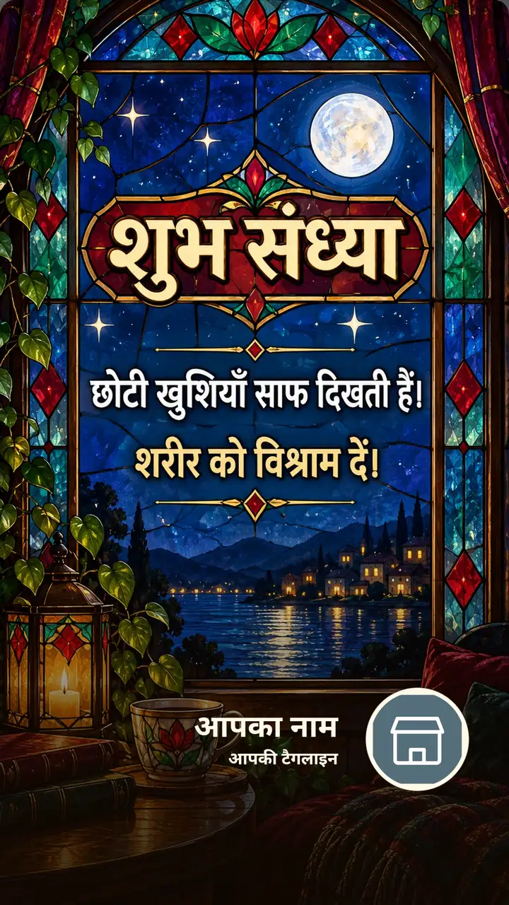शुभ संध्या - छोटी खुशियाँ साफ दिखती हैं। - शरीर को - Sandhya Image