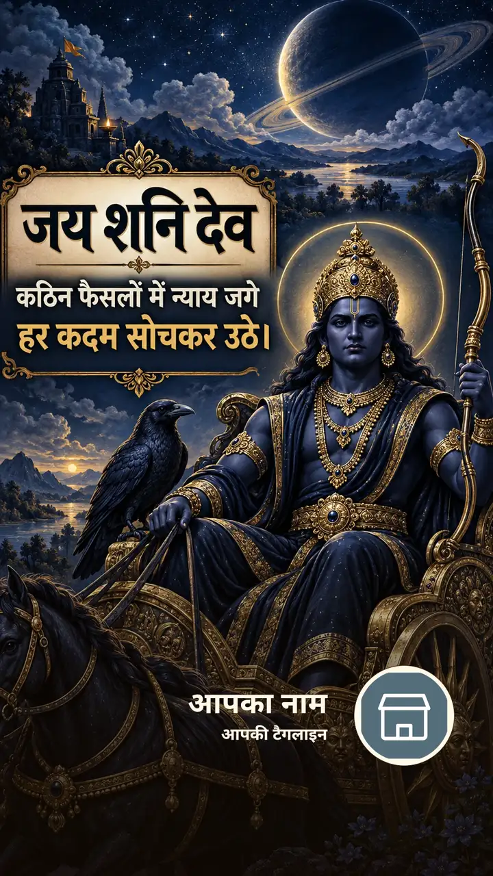 जय शनि देव - कठिन फैसलों में न्याय जगे - Bhakti Image, फूल, आसमान, शनि देव