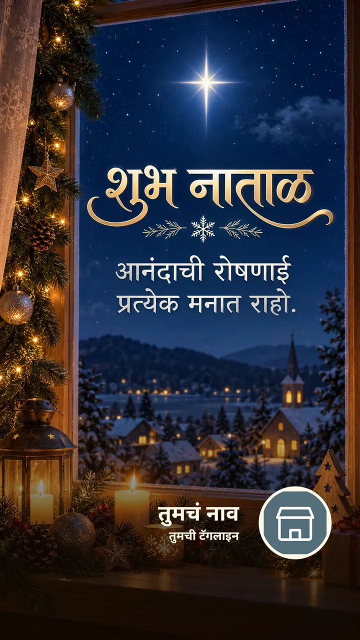 शुभ नाताळ - आनंदाची रोषणाई - Festival Image, आकाश
