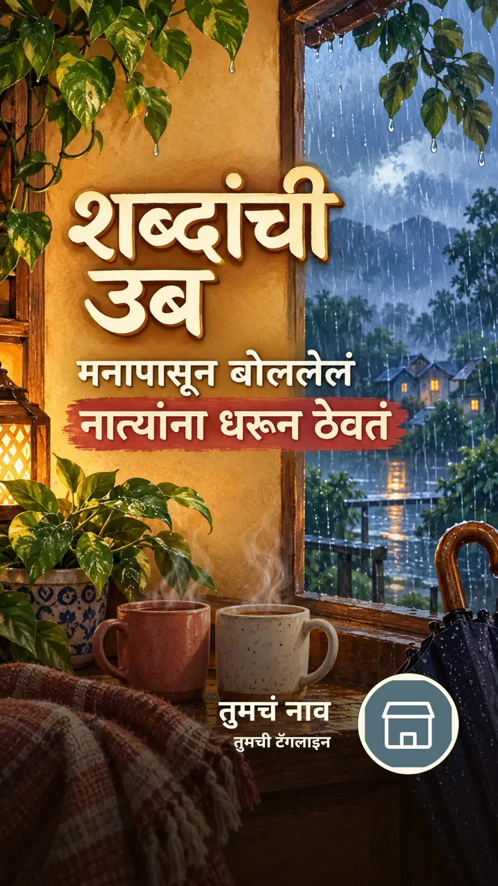 शब्दांची उब - Suvichar Image, पाऊस, आकाश
