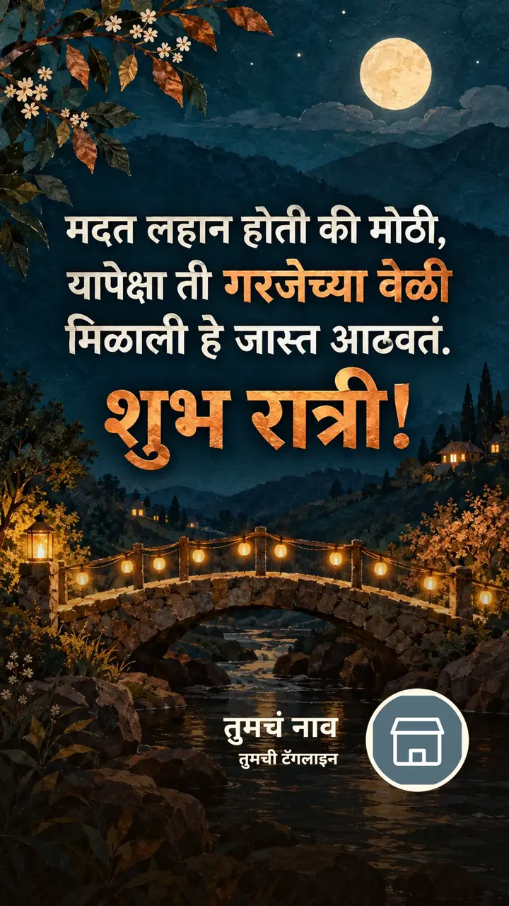 मदत लहान होती की मोठी, - Shubh Ratri Image, मेणबत्ती, मित्र