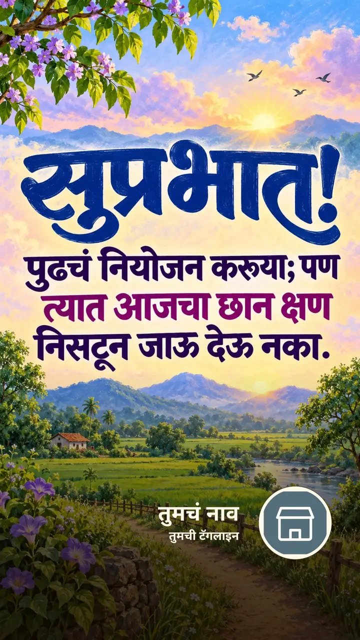 सुप्रभात! - पुढचं नियोजन करूया; पण - Shubh Sakal Image, निसर्ग, आकाश