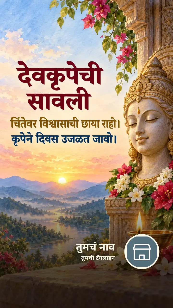 देवकृपेची सावली - Bhakti Image, फुलं, निसर्ग, दिवा