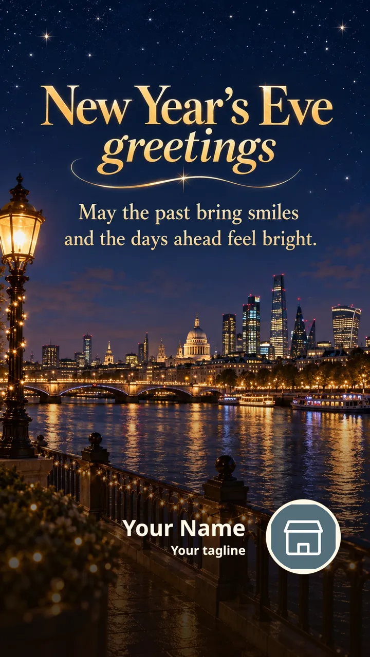 New Year’s Eve greetings - Festival Image, Nature, Sky