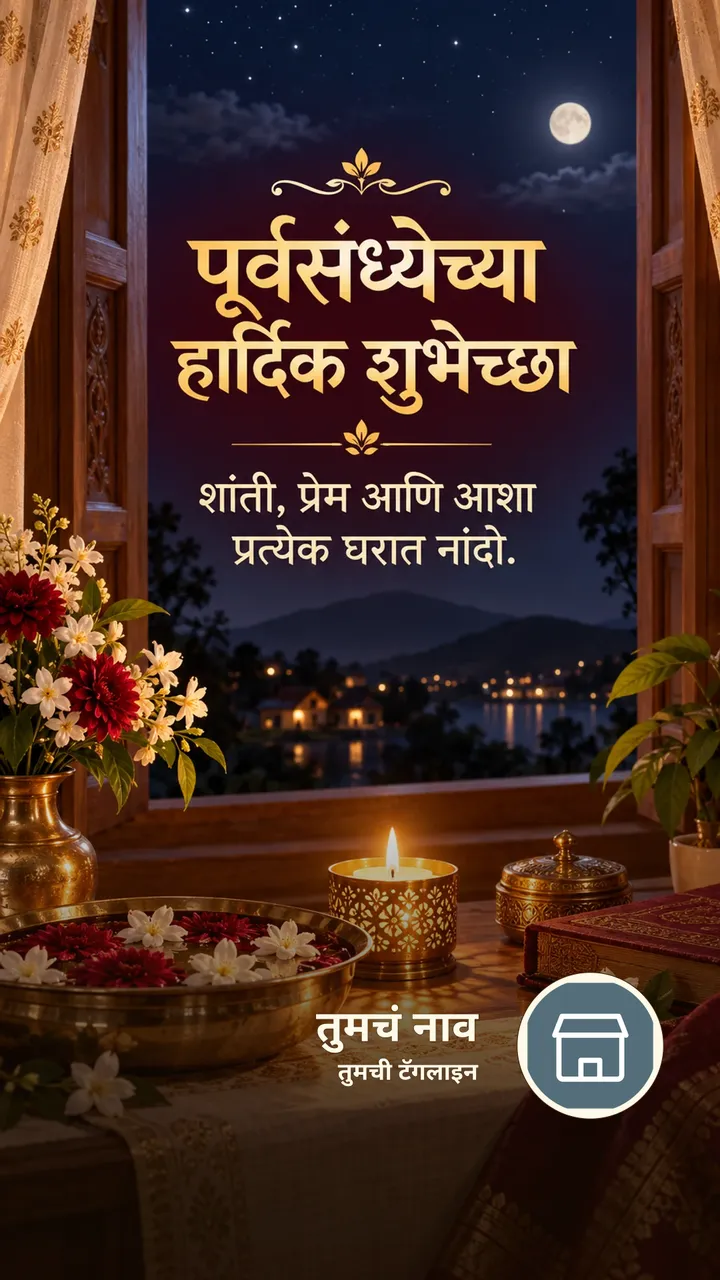 पूर्वसंध्येच्या हार्दिक शुभेच्छा - Festival Image, फुलं, निसर्ग