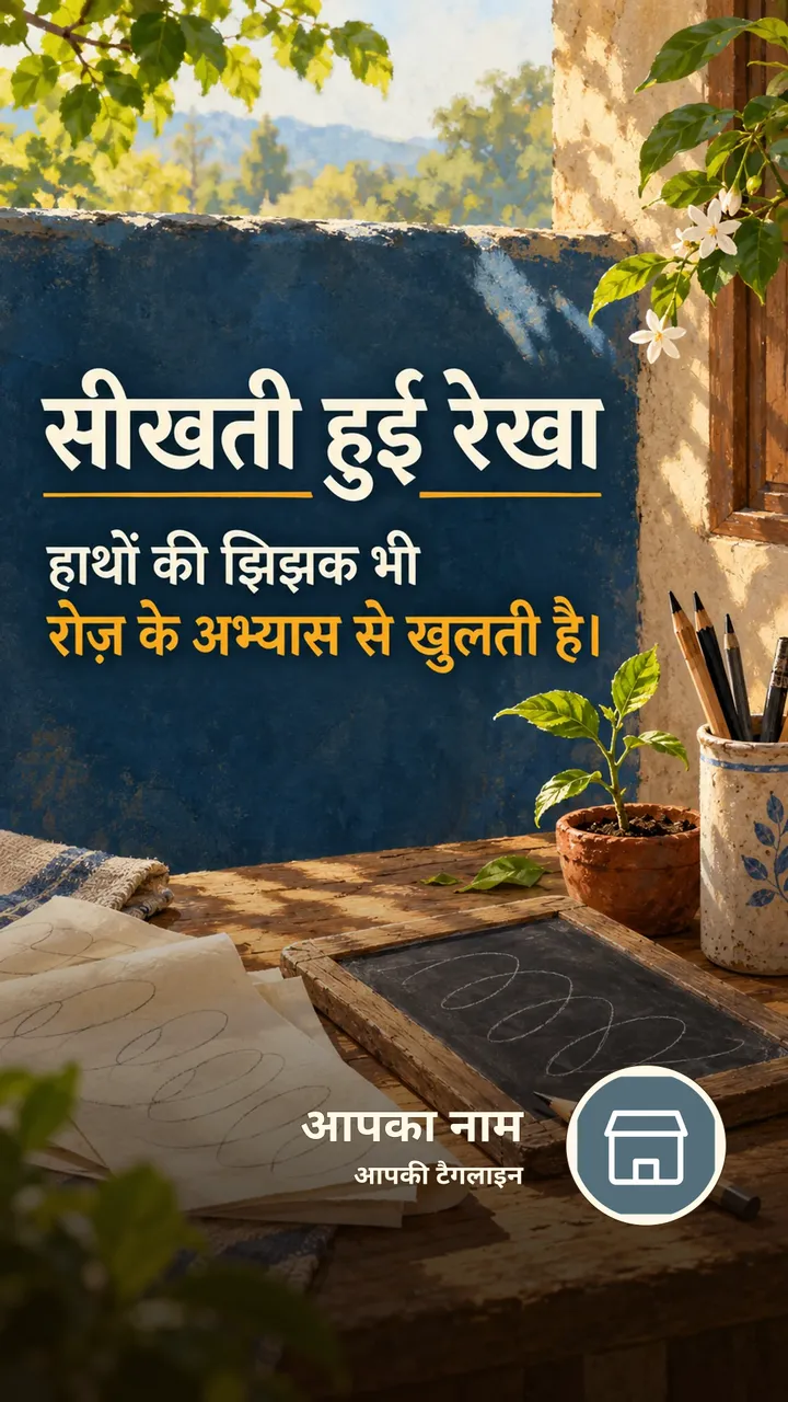 सीखती हुई रेखा - Suvichar Image, प्रकृति