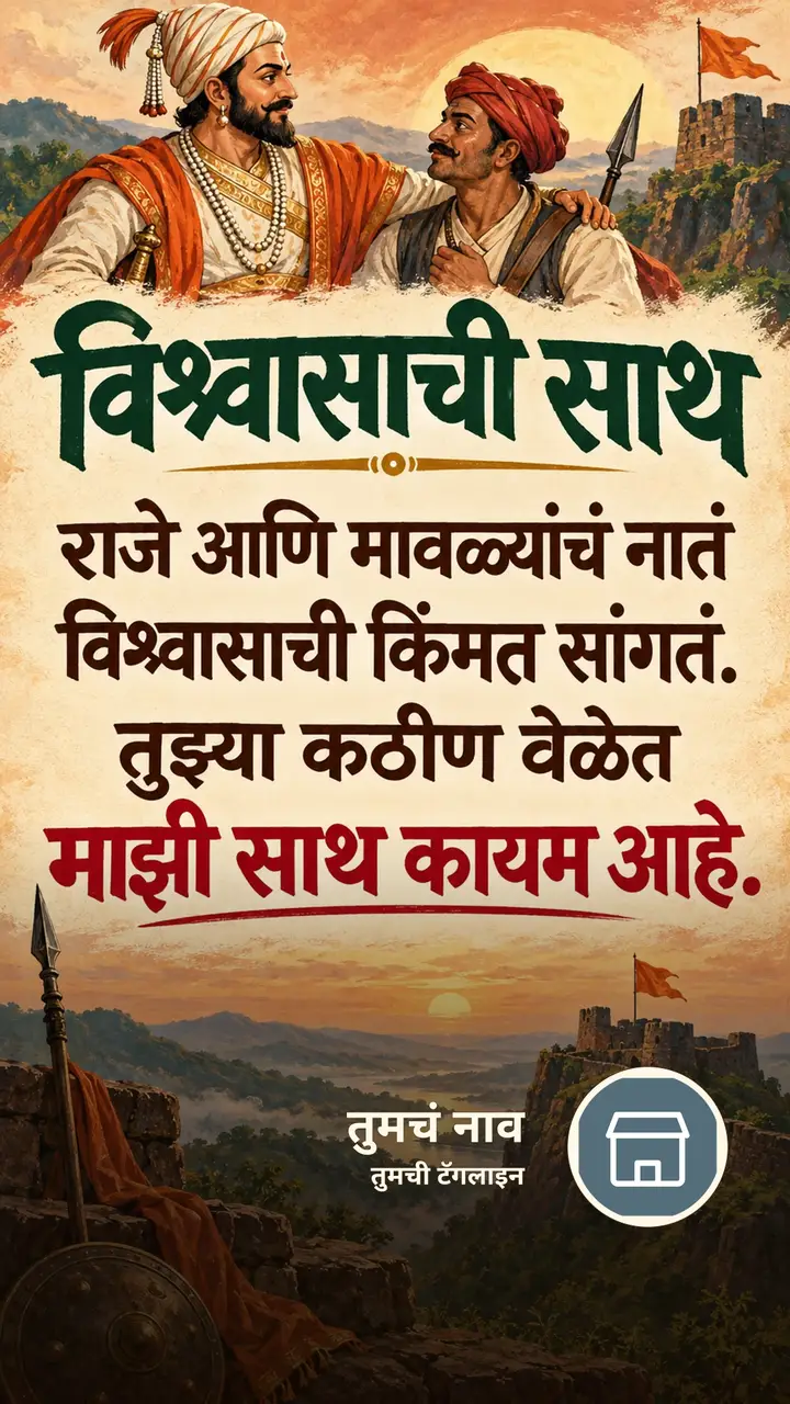 विश्वासाची साथ - Motivation Image