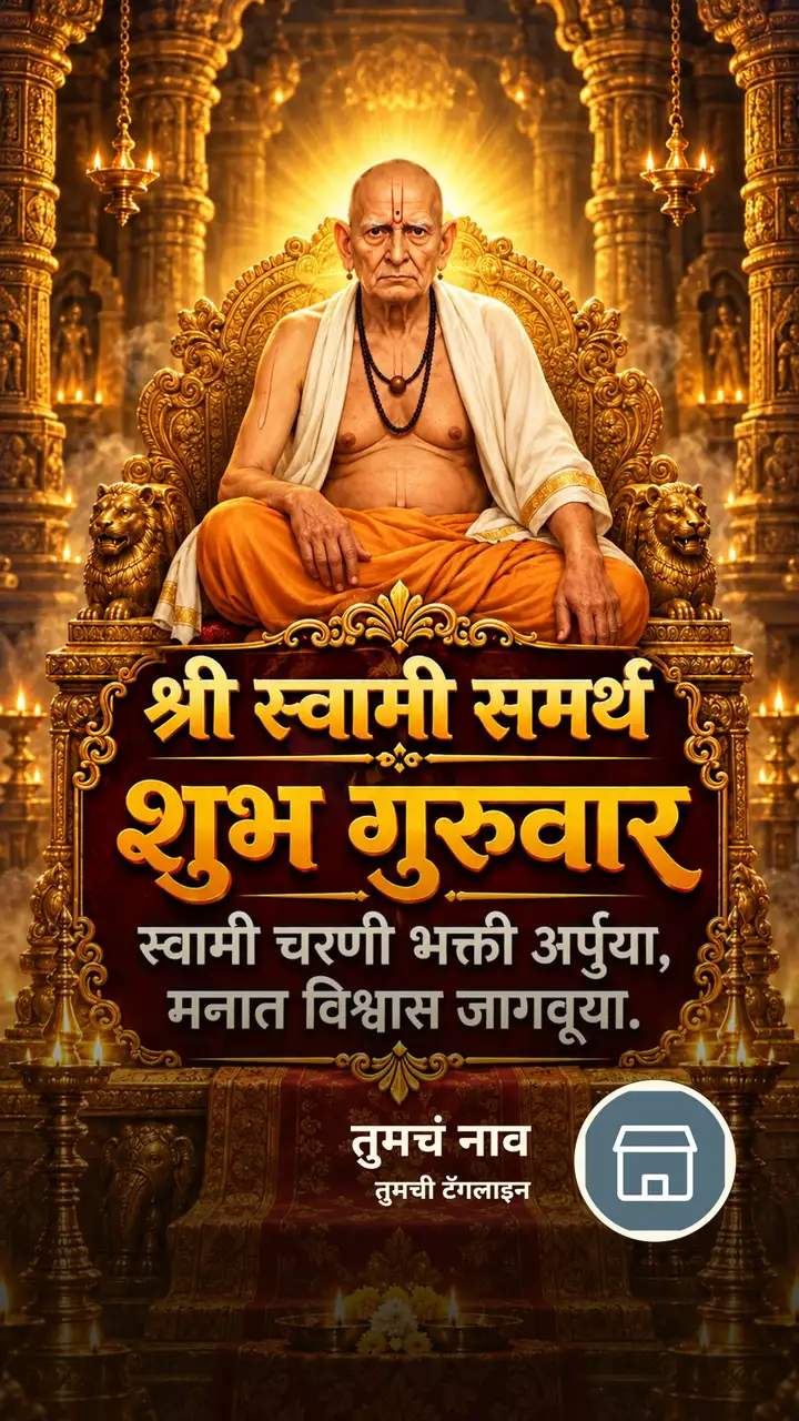 श्री स्वामी समर्थ - शुभ गुरुवार - स्वामी चरणी भक्ती - Bhakti Image, स्वामी समर्थ