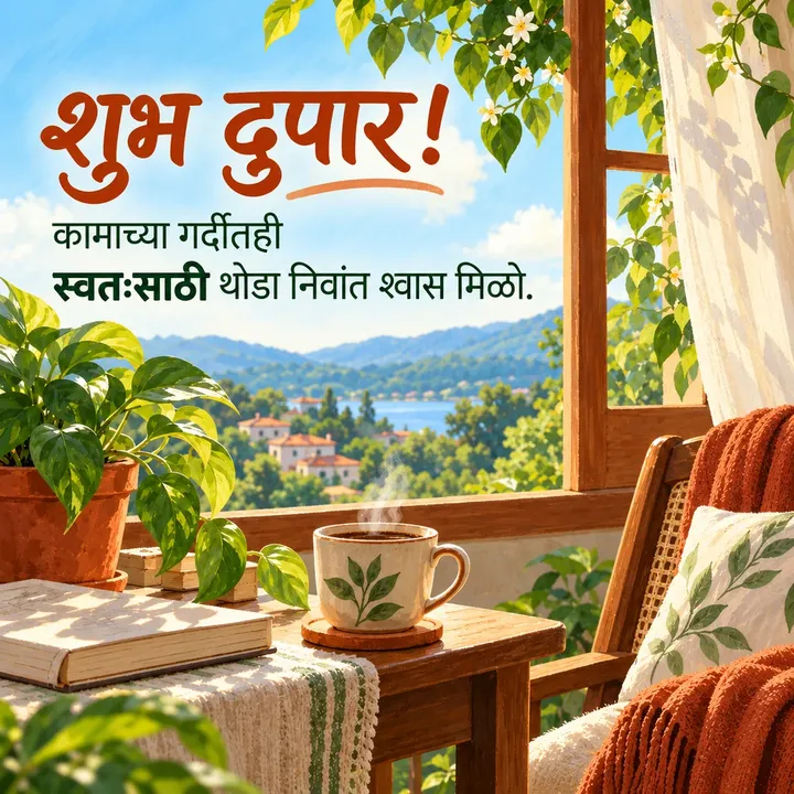 शुभ दुपार! - कामाच्या गर्दीतही - Shubh Dupar Image, निसर्ग, आकाश
