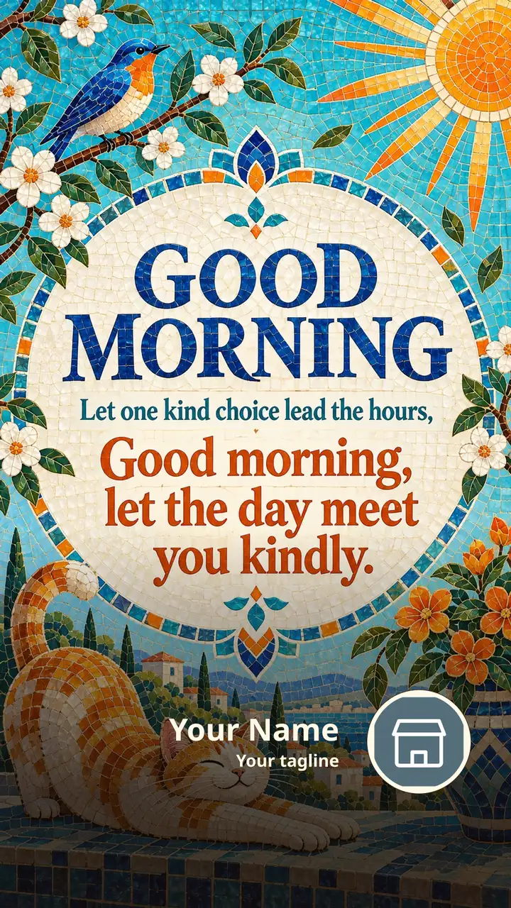 GOOD MORNING - Let one kind choice lead the hours, - Good Morning Image, Flowers, Sunrise, Nature