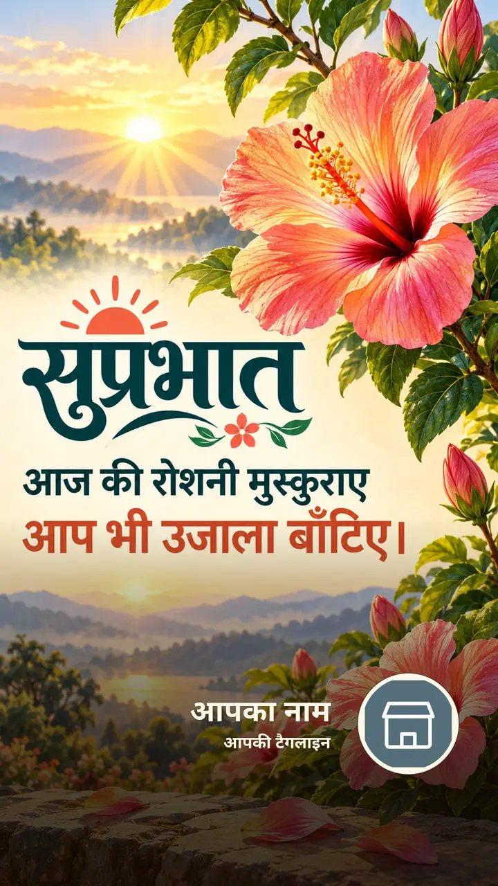सुप्रभात - आज की रोशनी मुस्कुराए - Suprabhat Image, फूल, सूर्योदय