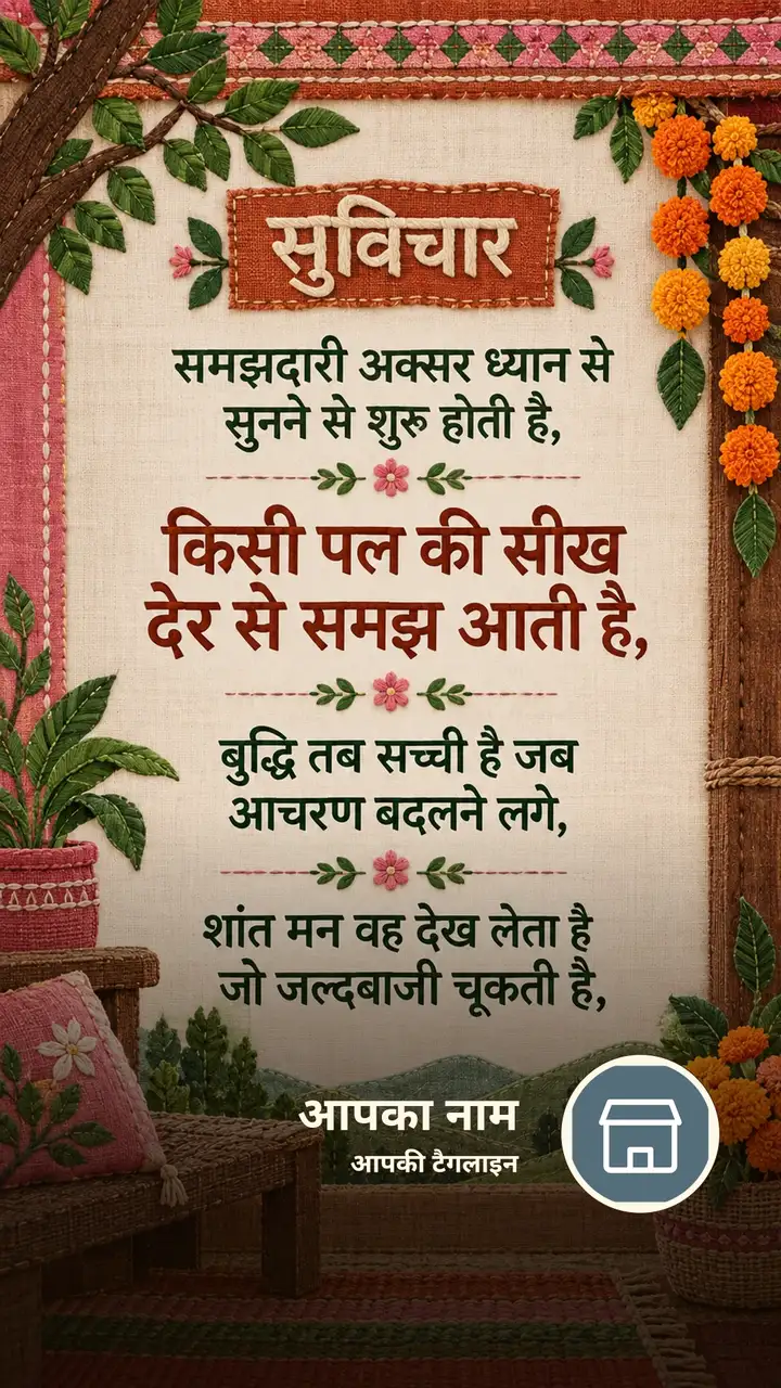 सुविचार - समझदारी अक्सर ध्यान से सुनने से शुरू होती है, - किसी पल की - Suvichar Image, कमल, प्रकृति