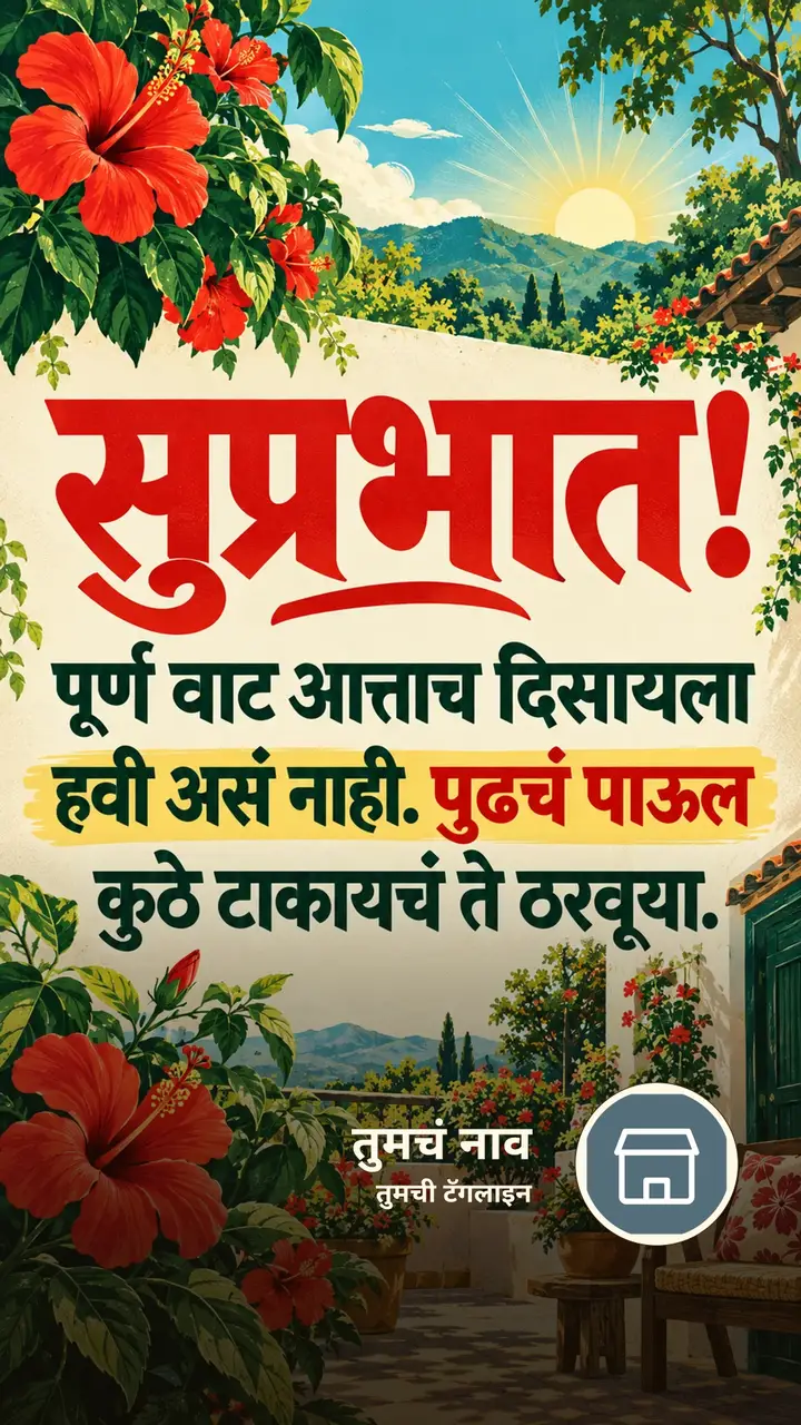 सुप्रभात! - पूर्ण वाट आत्ताच दिसायला - Shubh Sakal Image, फुलं, निसर्ग