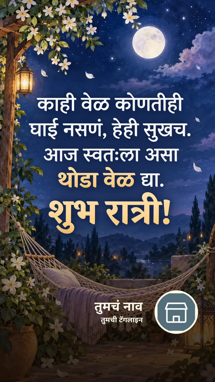 काही वेळ कोणतीही - Shubh Ratri Image, फुलं, चंद्र