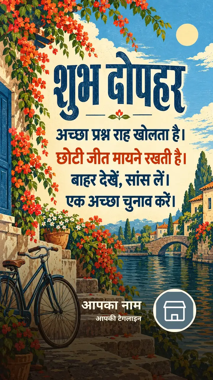 शुभ दोपहर - अच्छा प्रश्न राह खोलता है। - छोटी जीत मायने - Dopahar Image