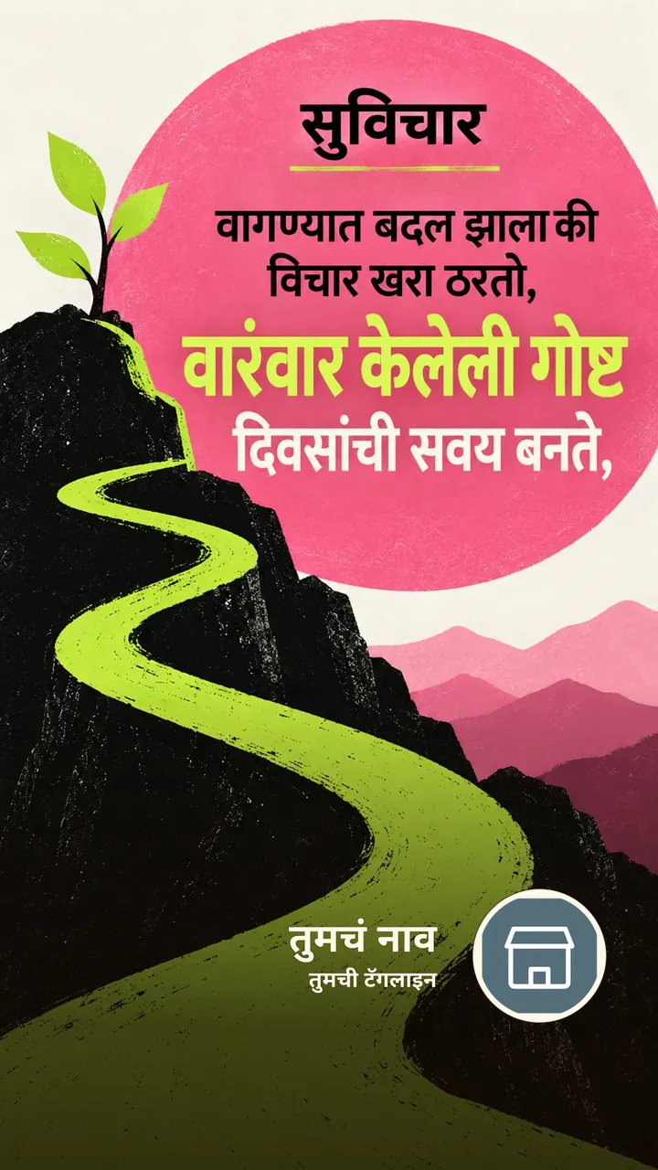 सुविचार - वागण्यात बदल झाला की विचार खरा ठरतो, - Suvichar Image, कमळ, निसर्ग