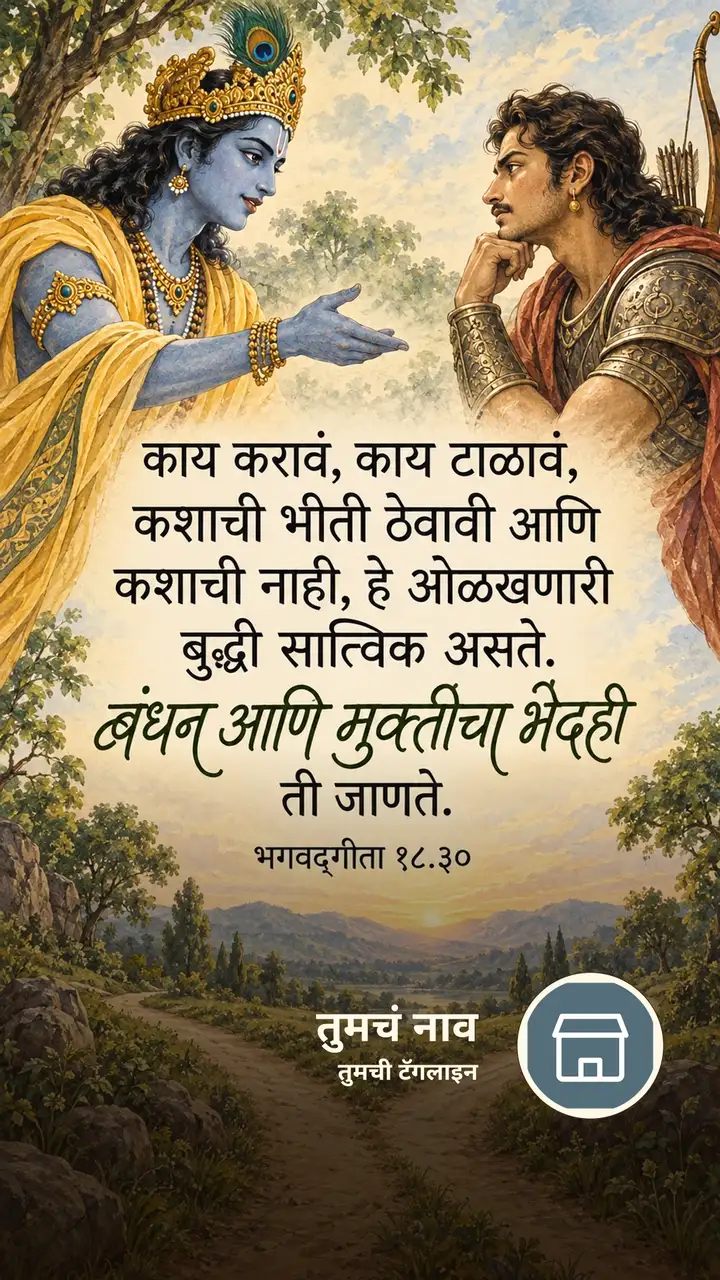 काय करावं, काय टाळावं, कशाची भीती ठेवावी - Bhakti Image, कृष्ण