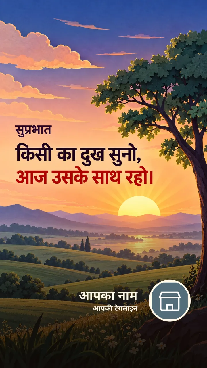 सुप्रभात - किसी का दुख सुनो, - Suprabhat Image, सूर्योदय, प्रकृति, आसमान