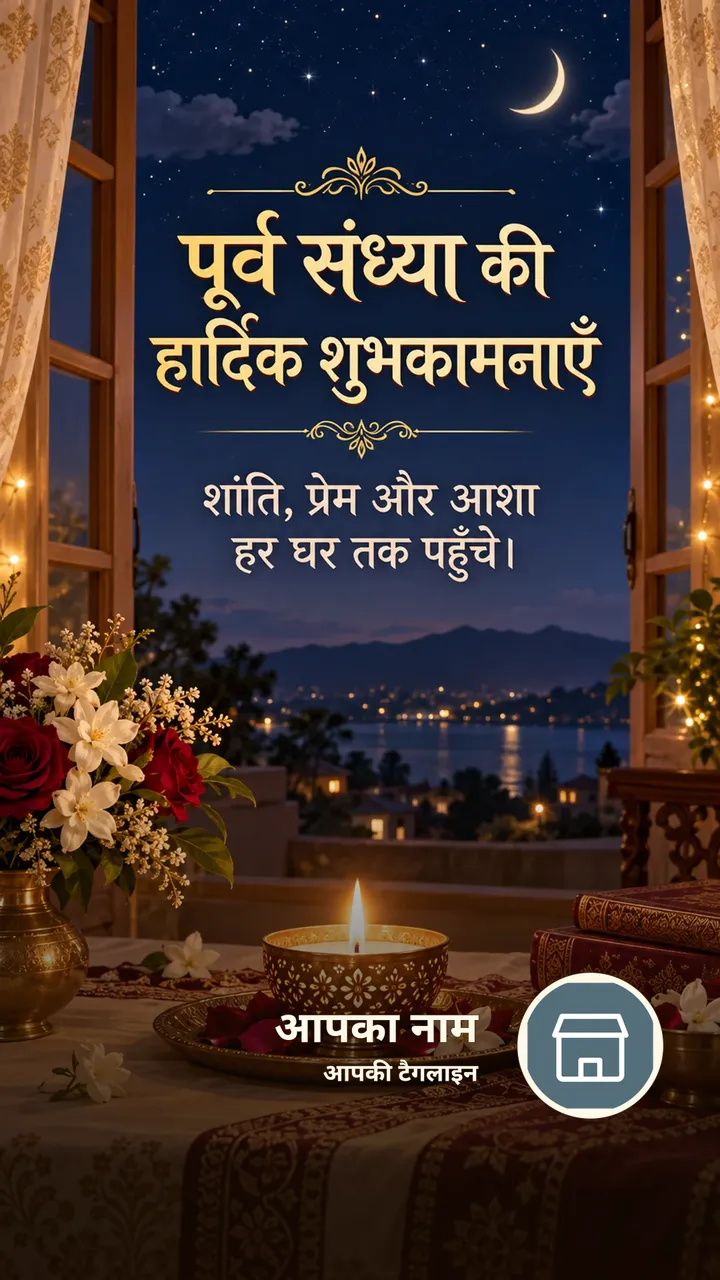 पूर्व संध्या की हार्दिक शुभकामनाएँ - Festival Image, फूल, प्रकृति